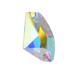 Varrható kő  Crystal AB színben méret: 14x10mm 250.- Ft./db - CRYSTAL AB F (001 AB)